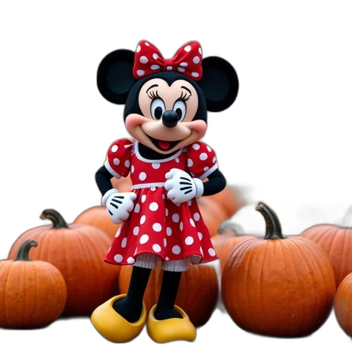 3d render, photorealistic, minnie, mouse transparent PNG cut-out