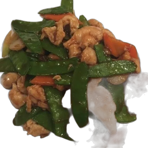 food, plate, stir-fried, chicken transparent PNG cut-out