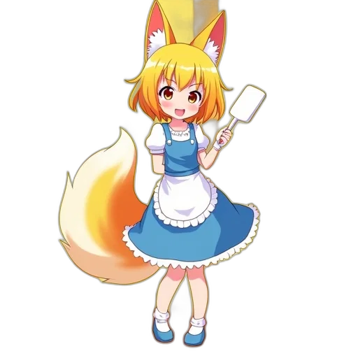 staff, dress, animal, pixel art transparent PNG cut-out
