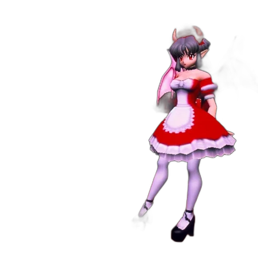 dress, staff, weapon, creature transparent PNG cut-out