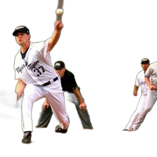 3d render, photorealistic, pitcher, white transparent PNG cut-out