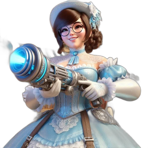 weapon, staff, robot, dress transparent PNG cut-out