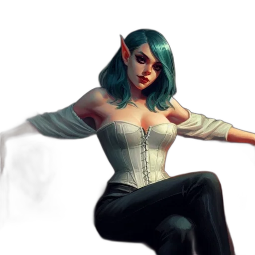 concept art, comic book art, fantasy art, 3d render transparent PNG cut-out