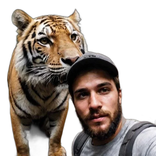 animal, creature, photorealistic, man transparent PNG cut-out