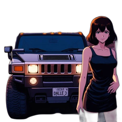 car, weapon, dress, robot transparent PNG cut-out