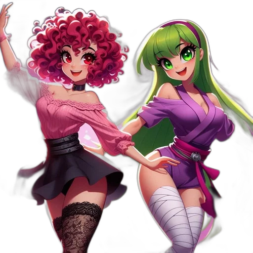 concept art, pixel art, anime, fantasy art transparent PNG cut-out