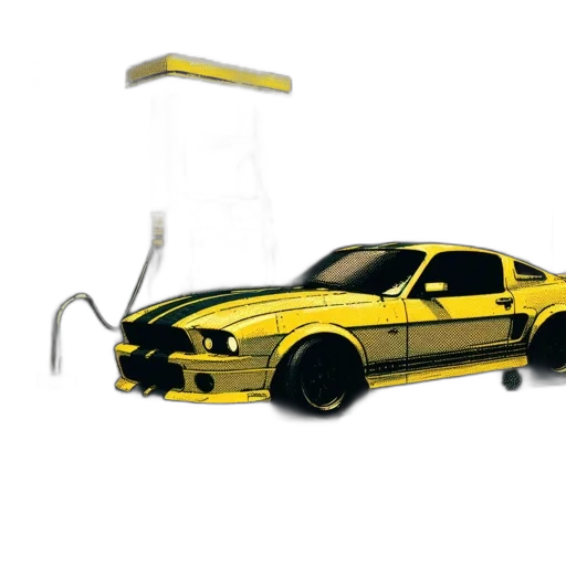 car, weapon, staff, 3d render transparent PNG cut-out