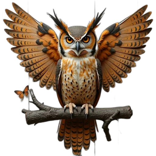 staff, animal, fantasy art, photorealistic transparent PNG cut-out