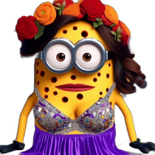 dress, crown, mask, creature transparent PNG cut-out