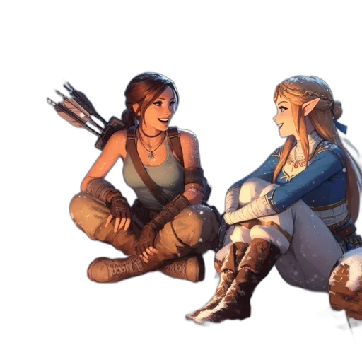 concept art, fantasy art, pixel art, comic book art transparent PNG cut-out