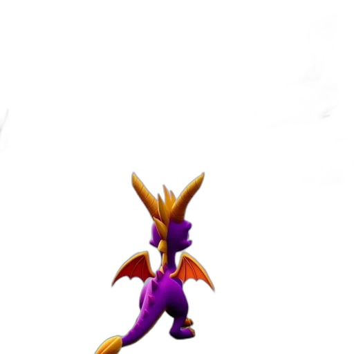 dragon, creature, staff, animal transparent PNG cut-out