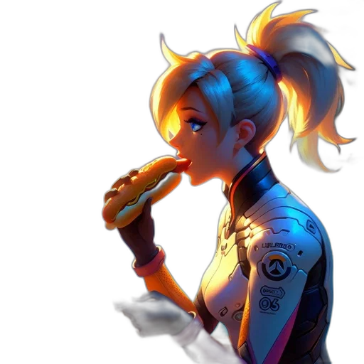 food, robot, weapon, staff transparent PNG cut-out