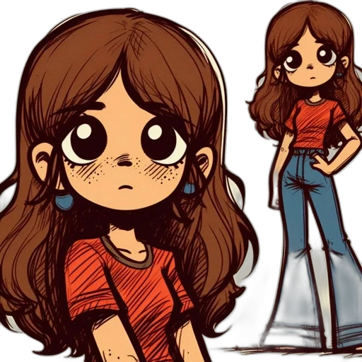 cartoon, concept art, comic book art, anime transparent PNG cut-out
