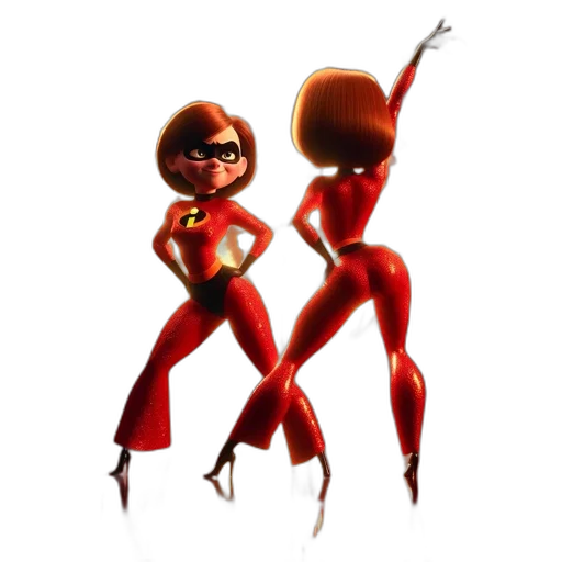 concept art, two, incredibles, characters transparent PNG cut-out