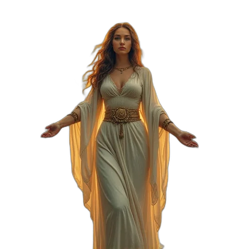 dress, jewelry, concept art, fantasy art transparent PNG cut-out