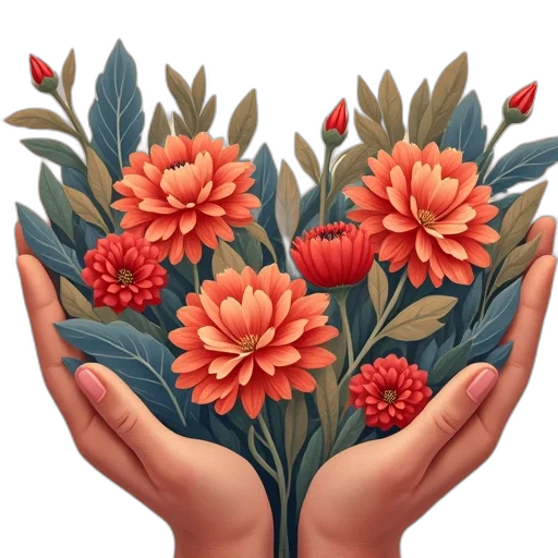 flower, crown, jewelry, oil painting transparent PNG cut-out