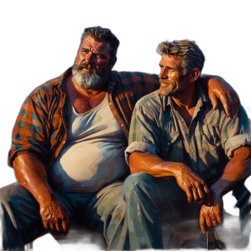 furniture, face, concept art, oil painting transparent PNG cut-out