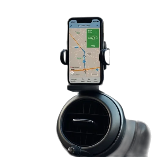 car, gps, holder, suctional transparent PNG cut-out