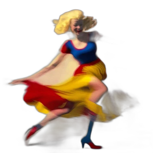 dress, hat, concept art, 3d render transparent PNG cut-out
