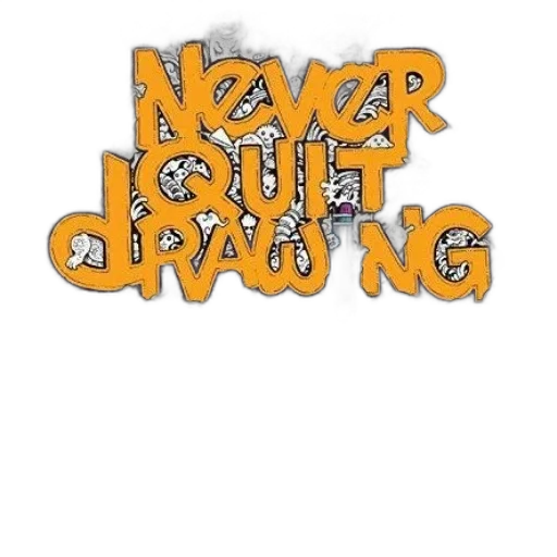 never, quit, drawing, sketch transparent PNG cut-out