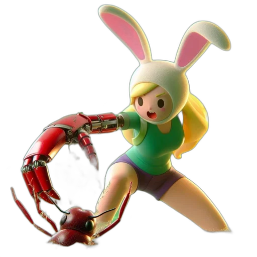 weapon, animal, creature, 3d render transparent PNG cut-out