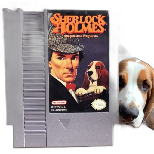 concept art, nes, cartridge, titled transparent PNG cut-out