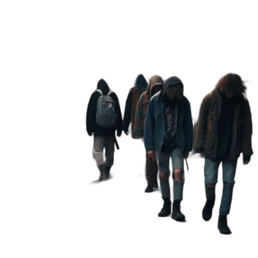 jacket, mask, 3d render, concept art transparent PNG cut-out