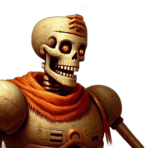 robot, face, 3d render, concept art transparent PNG cut-out