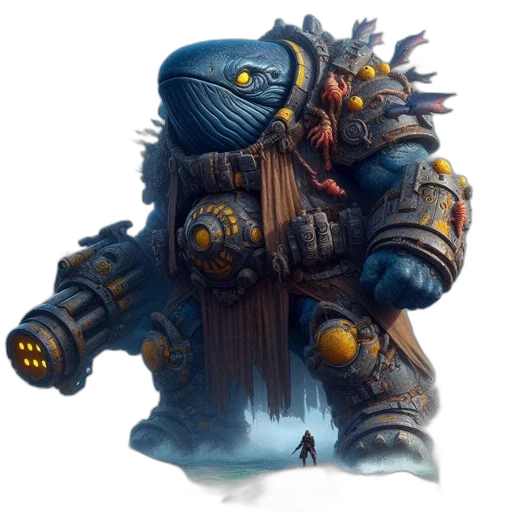 dragon, robot, staff, creature transparent PNG cut-out