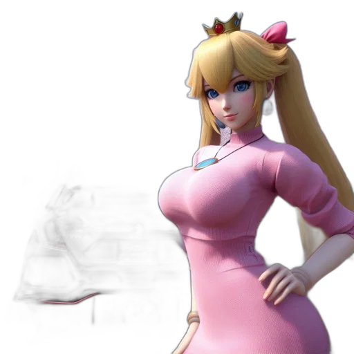 dress, concept art, 3d render, anime transparent PNG cut-out