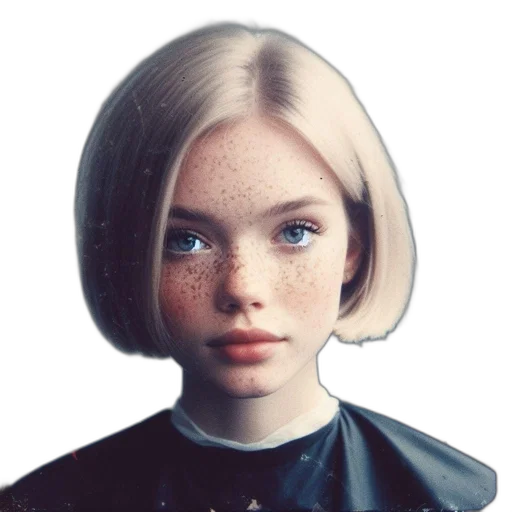 hair, face, robot, jacket transparent PNG cut-out