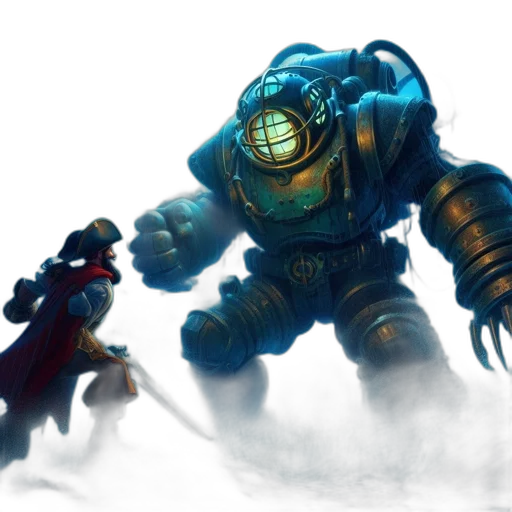 robot, concept art, fantasy art, comic book art transparent PNG cut-out
