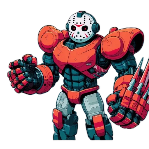 robot, weapon, concept art, comic book art transparent PNG cut-out