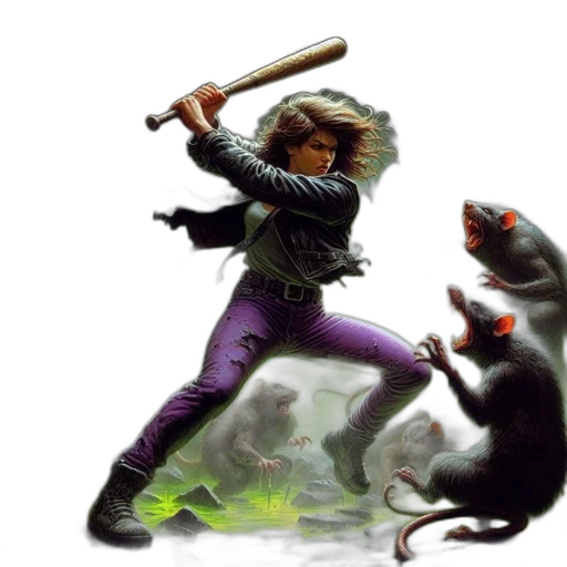 animal, concept art, young, woman transparent PNG cut-out