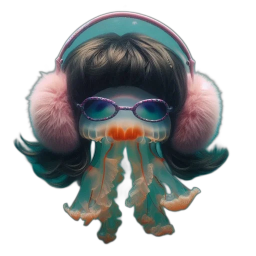 mask, creature, face, hair transparent PNG cut-out