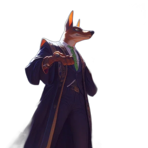 staff, jacket, animal, mask transparent PNG cut-out