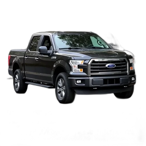 car, black, pickup, truck transparent PNG cut-out