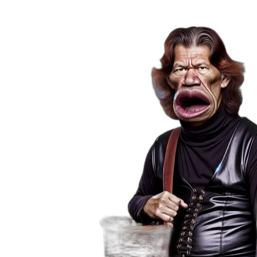 mask, face, creature, staff transparent PNG cut-out