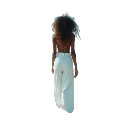 dress, hair, staff, jacket transparent PNG cut-out
