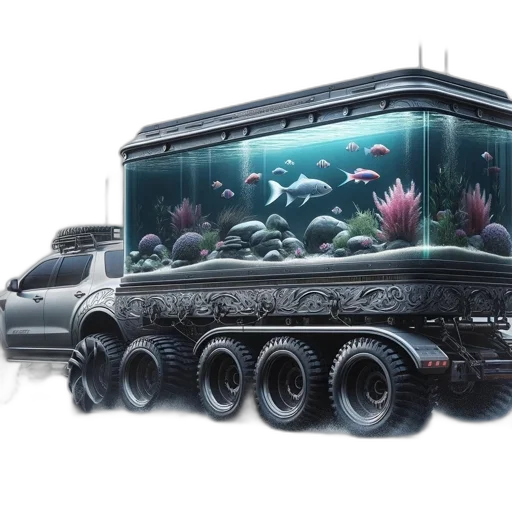car, animal, concept art, photorealistic transparent PNG cut-out