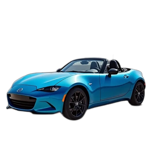 car, 3d render, photorealistic, blue transparent PNG cut-out