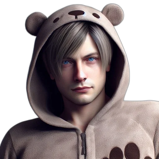 jacket, animal, photorealistic, 3d render transparent PNG cut-out