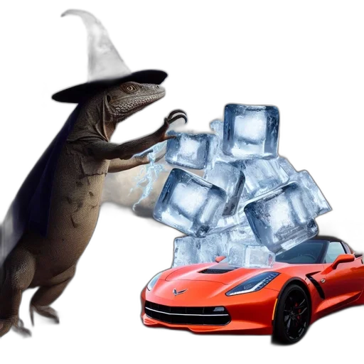 car, dragon, animal, creature transparent PNG cut-out