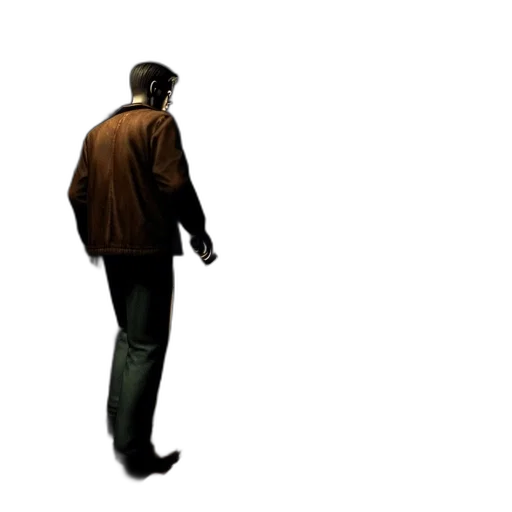 jacket, staff, face, robot transparent PNG cut-out