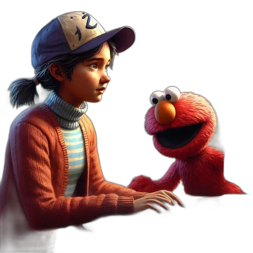 hat, face, creature, concept art transparent PNG cut-out