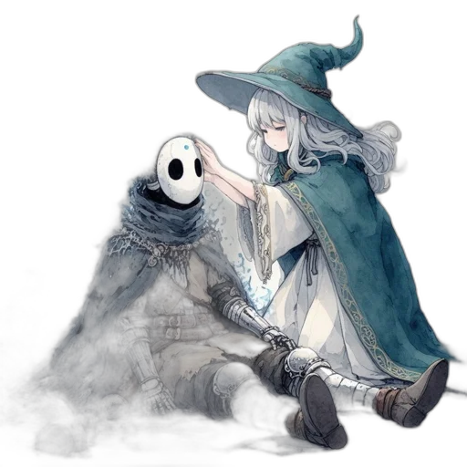 mask, staff, creature, hat transparent PNG cut-out