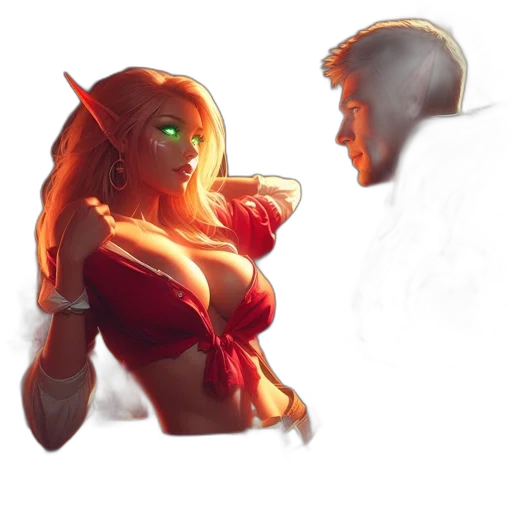 concept art, fantasy art, comic book art, pixel art transparent PNG cut-out