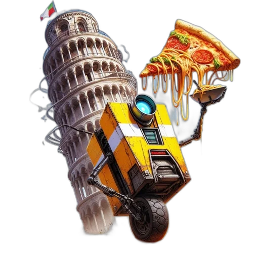 shoes, hat, weapon, robot transparent PNG cut-out