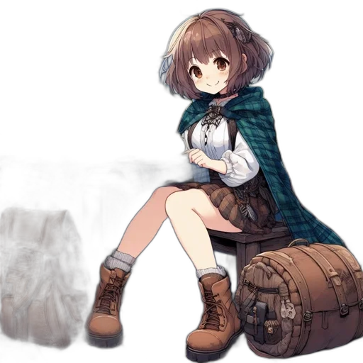weapon, jacket, dress, shoes transparent PNG cut-out