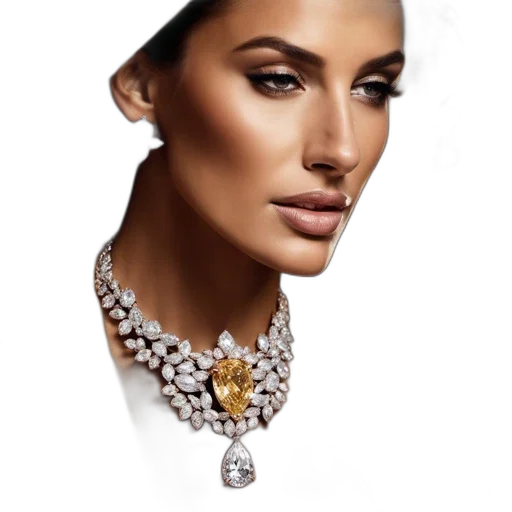 jewelry, crown, face, photorealistic transparent PNG cut-out